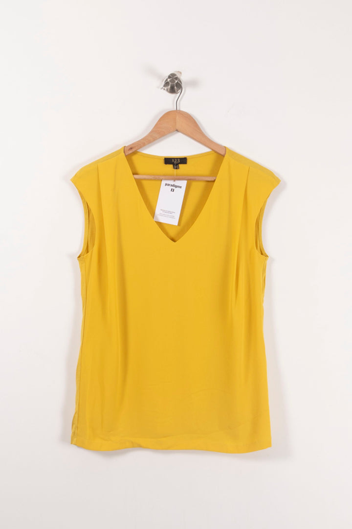 Débardeur Jaune - Taille S/36 de la marque Maison 123 | PARAD92323 - Vendu par Paradigme - Image 2