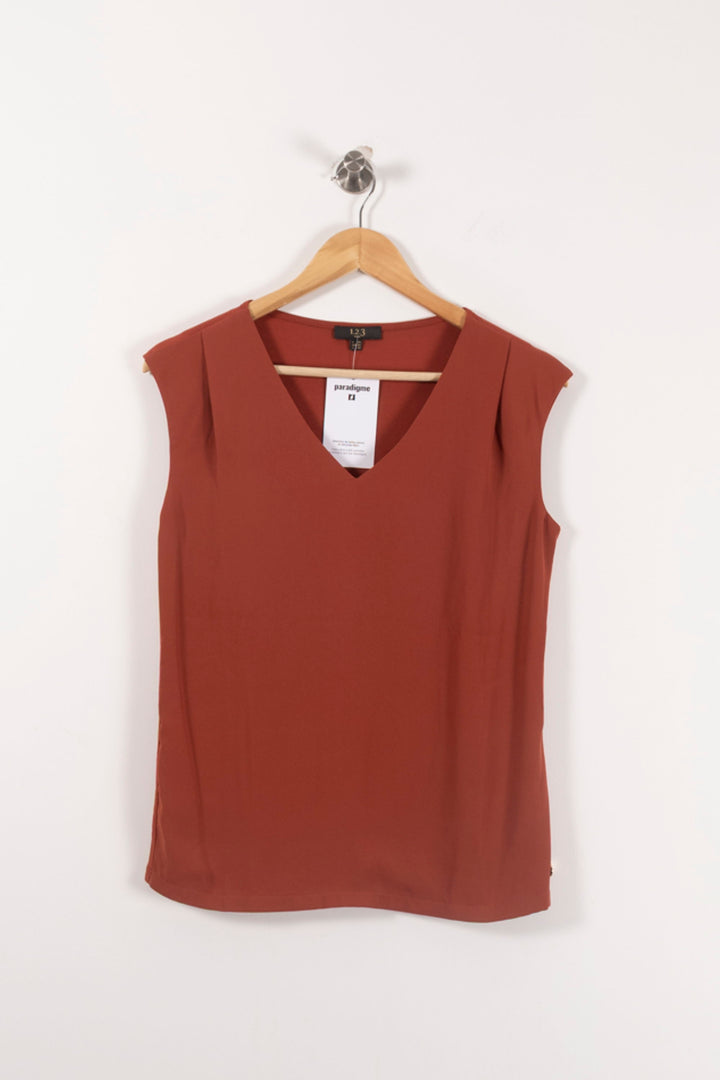 Débardeur Orange - Taille S/36 de la marque Maison 123 | PARAD92329 - Vendu par Paradigme - Image 2