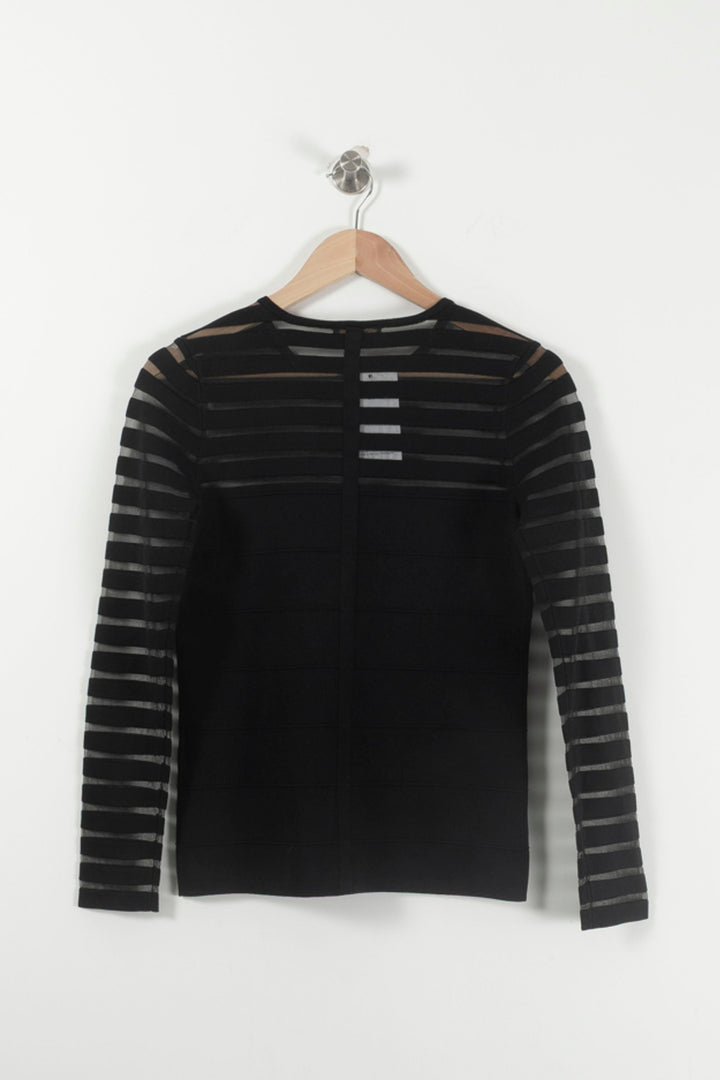Pull Noir - Taille S/36 de la marque Maison 123 | PARAD92330 - Vendu par Paradigme - Image 4