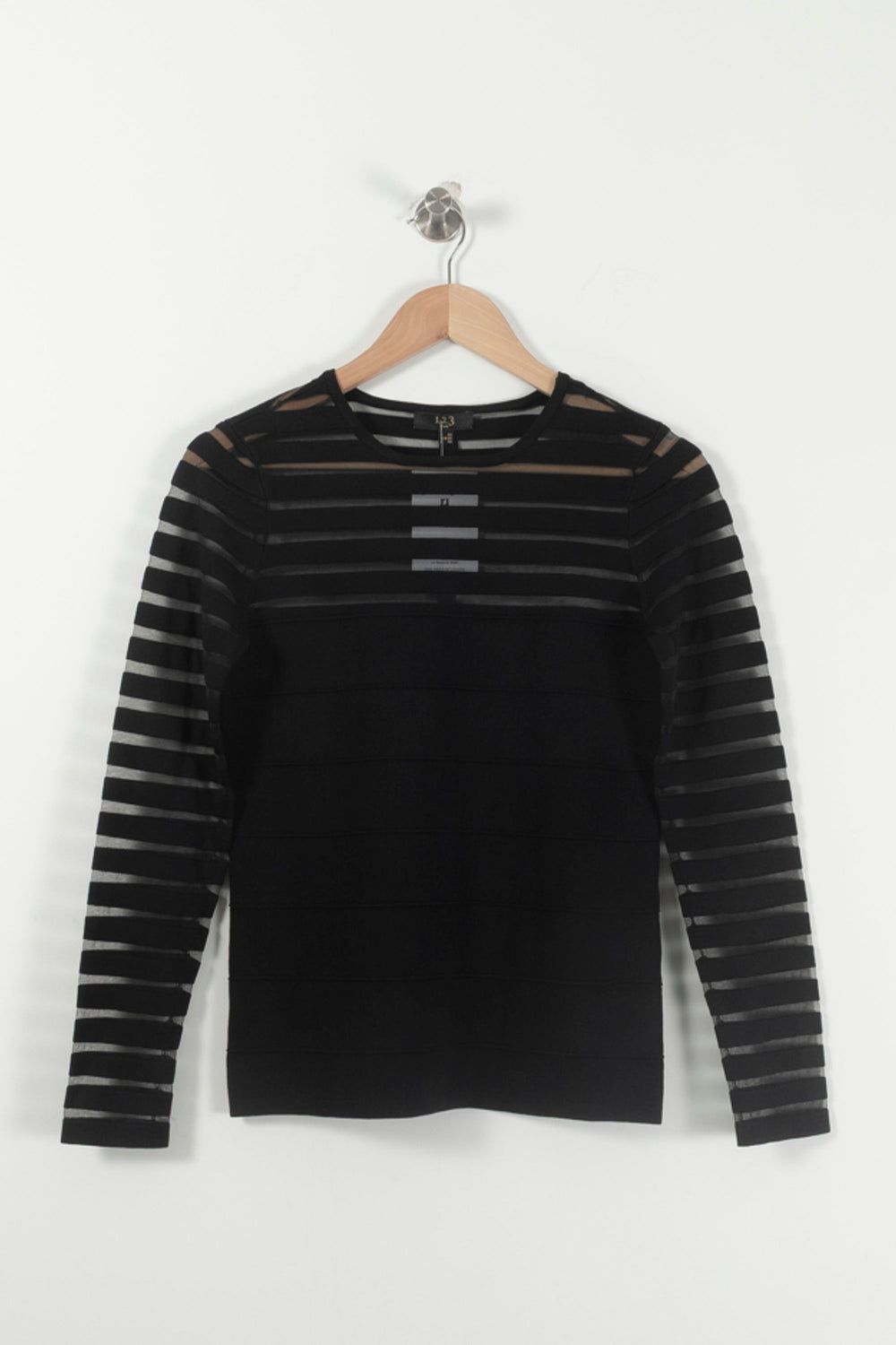 Pull Noir - Taille S/36 de la marque Maison 123 | PARAD92330 - Vendu par Paradigme - Image 2
