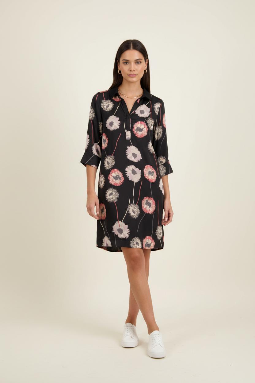 Robe Chemise Noire - Taille S/36 de la marque Maison 123 | PARAD92331 - Vendu par Paradigme - Image 1