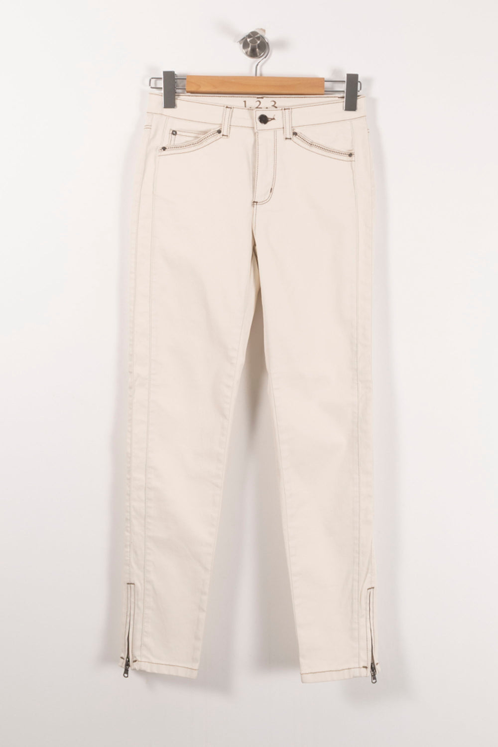 Jean Blanc - Taille S/36 de la marque Maison 123 | PARAD92337 - Vendu par Paradigme - Image 2