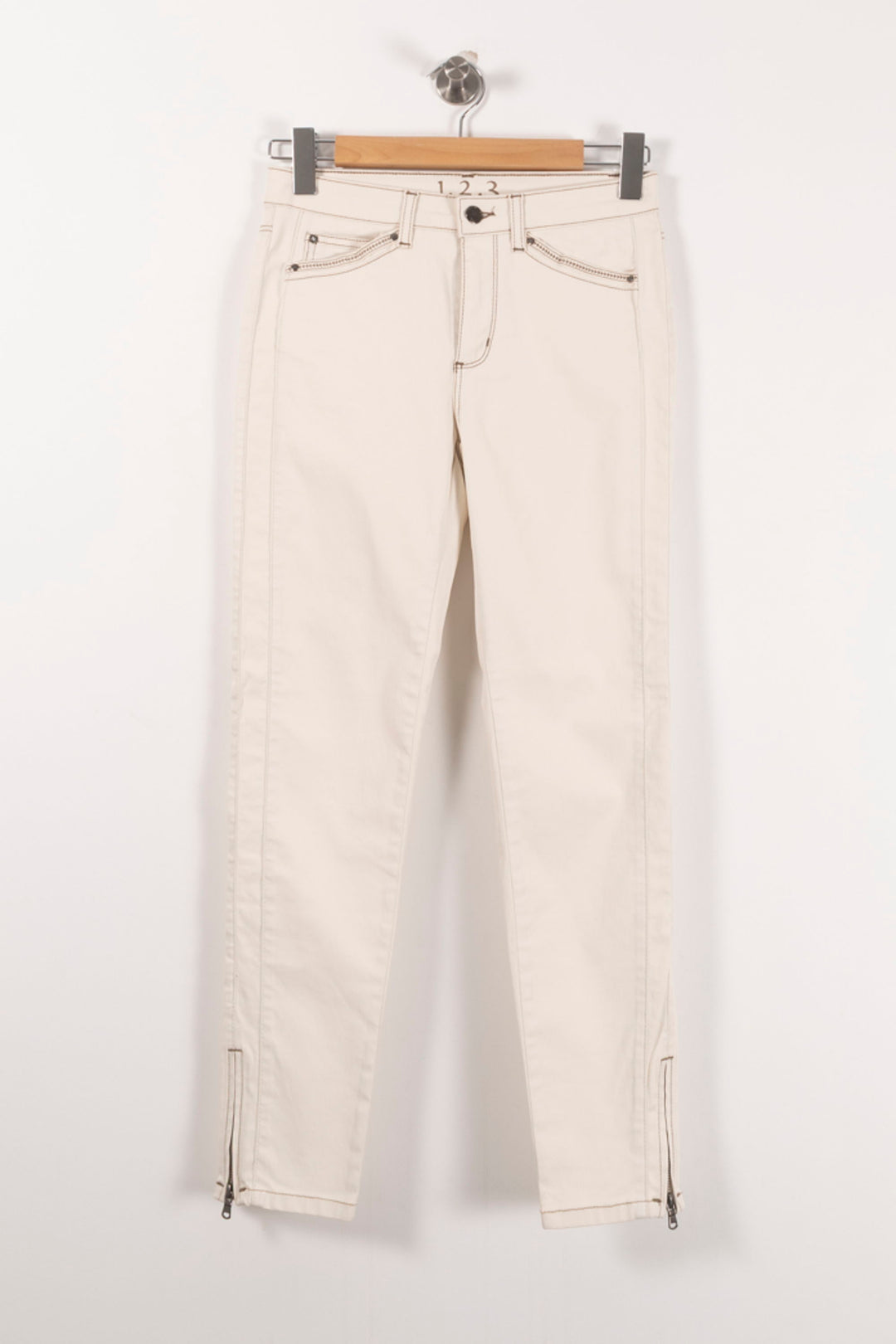 Jean Blanc - Taille S/36 de la marque Maison 123 | PARAD92337 - Vendu par Paradigme - Image 2
