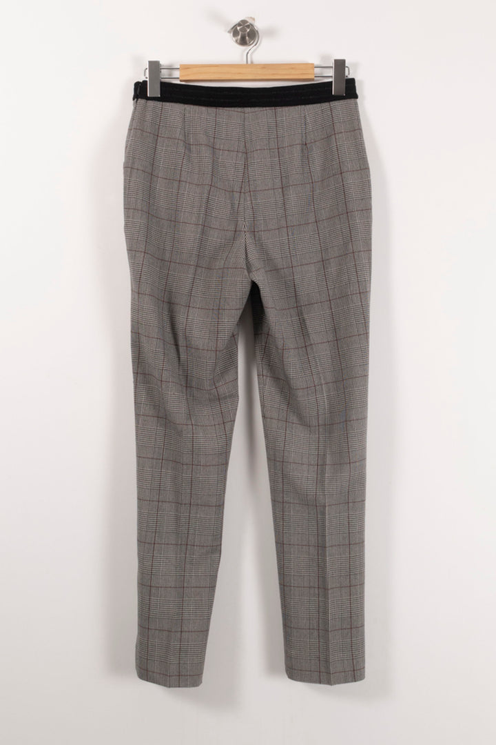 Pantalon Carreaux Gris - Taille S/36 de la marque IKKS | PARAD92338 - Vendu par Paradigme - Image 4