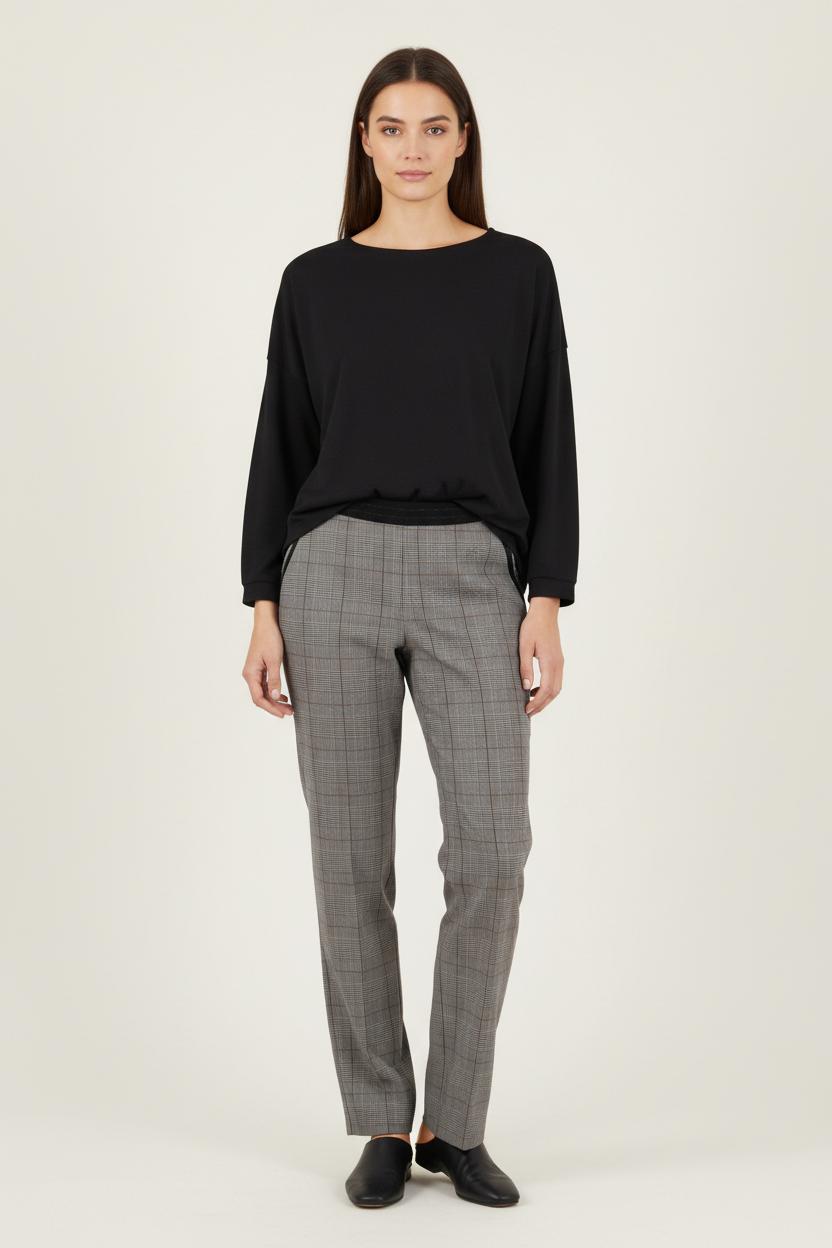 Pantalon Carreaux Gris - Taille S/36 de la marque IKKS | PARAD92338 - Vendu par Paradigme - Image 1