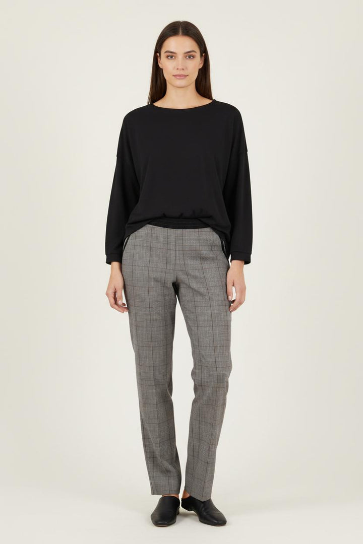 Pantalon Carreaux Gris - Taille S/36 de la marque IKKS | PARAD92338 - Vendu par Paradigme - Image 1