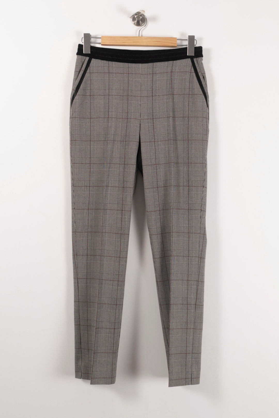 Pantalon Carreaux Gris - Taille S/36 de la marque IKKS | PARAD92338 - Vendu par Paradigme - Image 2