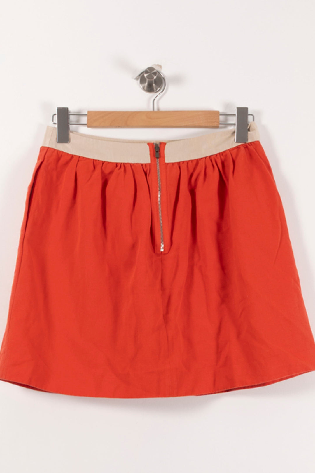 Jupe Courte Rouge et Beige - Taille L/40 de la marque Comptoir des Cotonniers | PARAD92344 - Vendu par Paradigme - Image 4