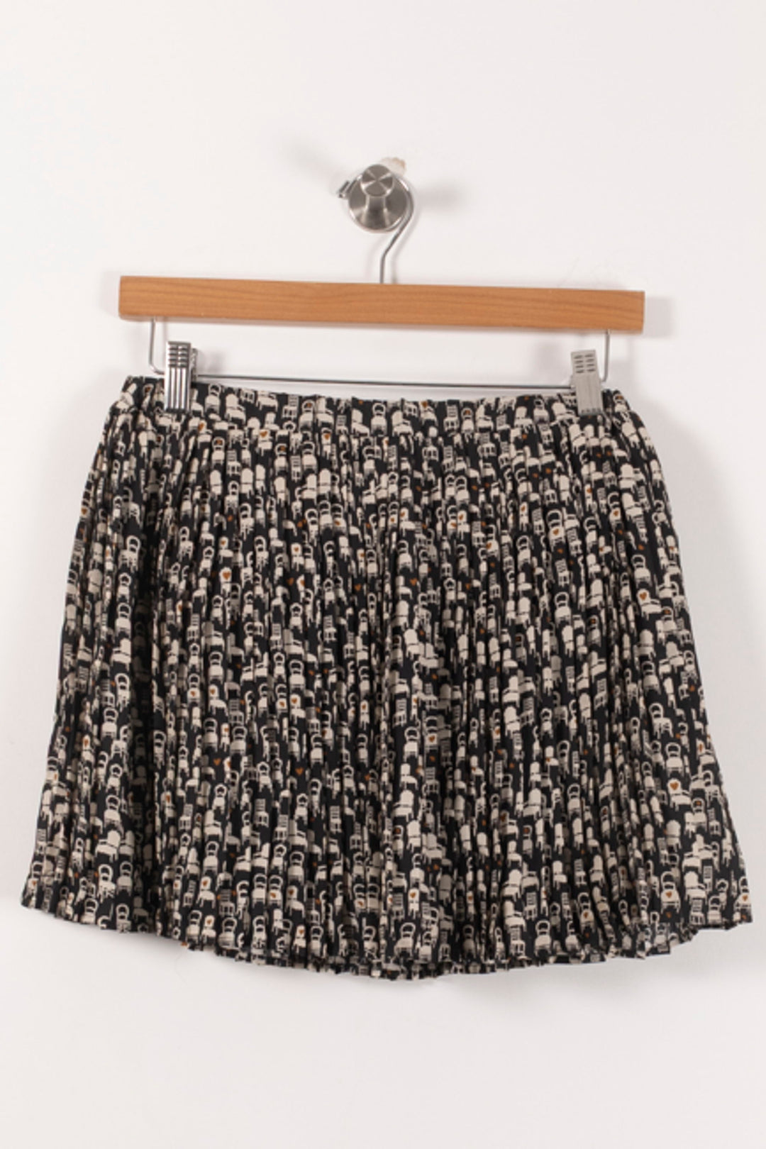 Jupe Plissée Noire et Blanche - Taille M/38 de la marque IKKS | PARAD92349 - Vendu par Paradigme - Image 4