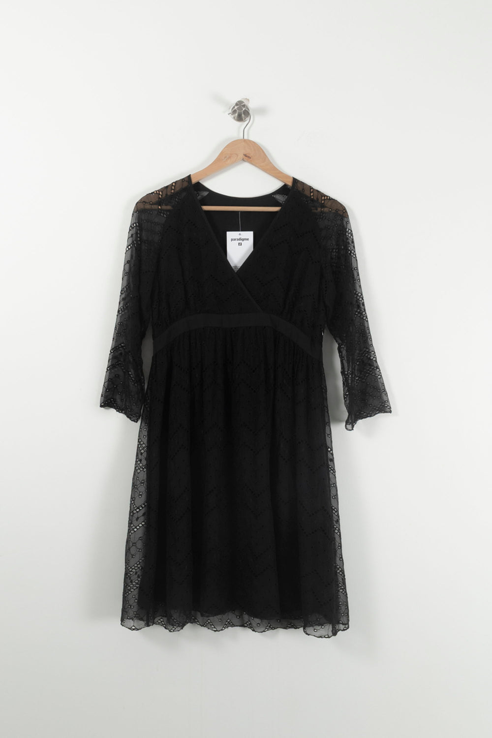 Robe Courte Noire - Taille S/36 de la marque IKKS | PARAD92351 - Vendu par Paradigme - Image 2