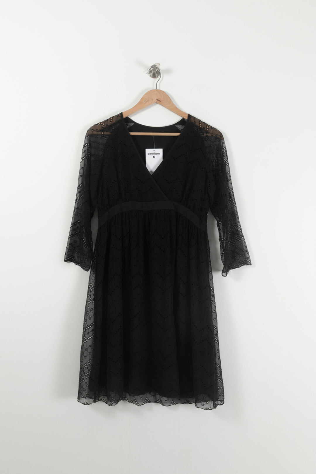 Robe Courte Noire - Taille S/36 de la marque IKKS | PARAD92351 - Vendu par Paradigme - Image 2