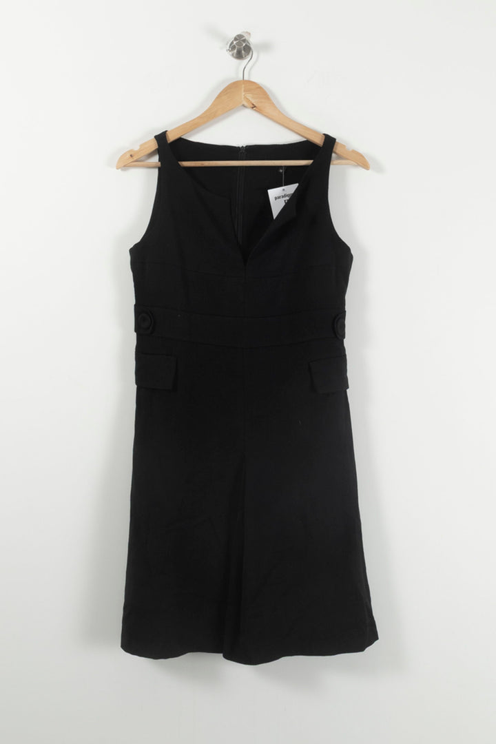Robe Sans Manches Noire - Taille M/38 de la marque Tara Jarmon | PARAD92353 - Vendu par Paradigme - Image 2