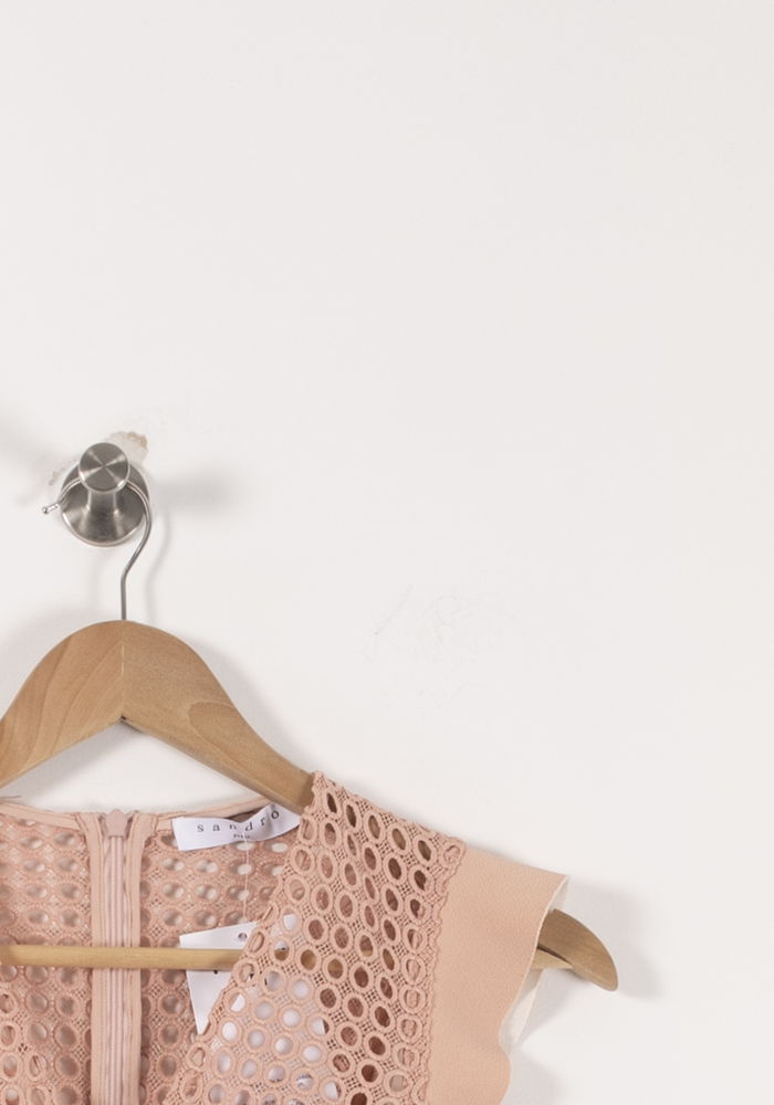 Robe Courte Rose - Taille S/36 de la marque Sandro | PARAD92364 - Vendu par Paradigme - Image 3