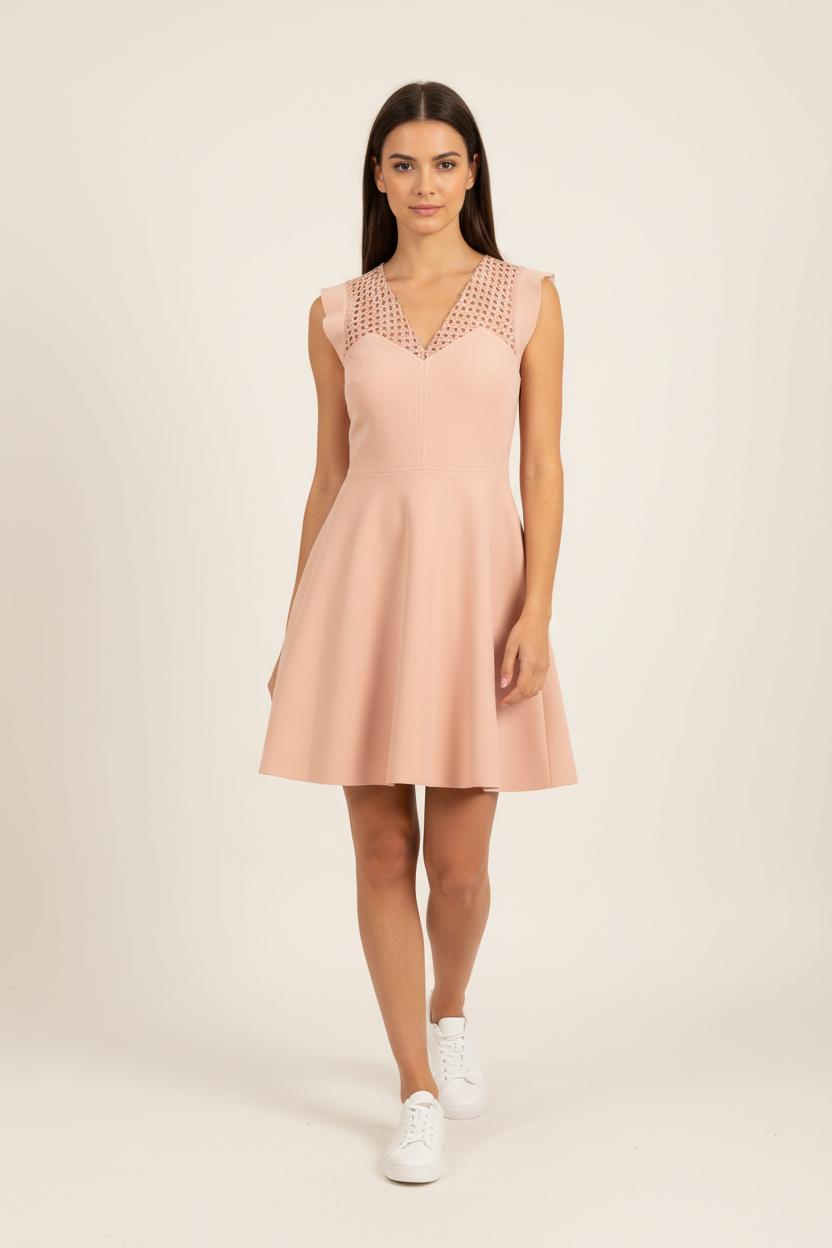 Robe Courte Rose - Taille S/36 de la marque Sandro | PARAD92364 - Vendu par Paradigme - Image 1