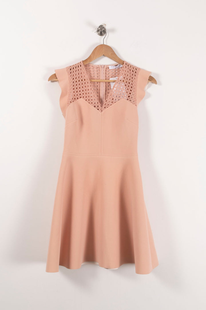 Robe Courte Rose - Taille S/36 de la marque Sandro | PARAD92364 - Vendu par Paradigme - Image 2