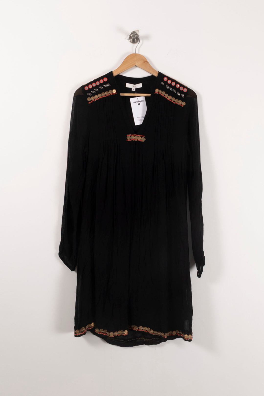 Robe Courte Noire - Taille S/36 de la marque IRO | PARAD92366 - Vendu par Paradigme - Image 2