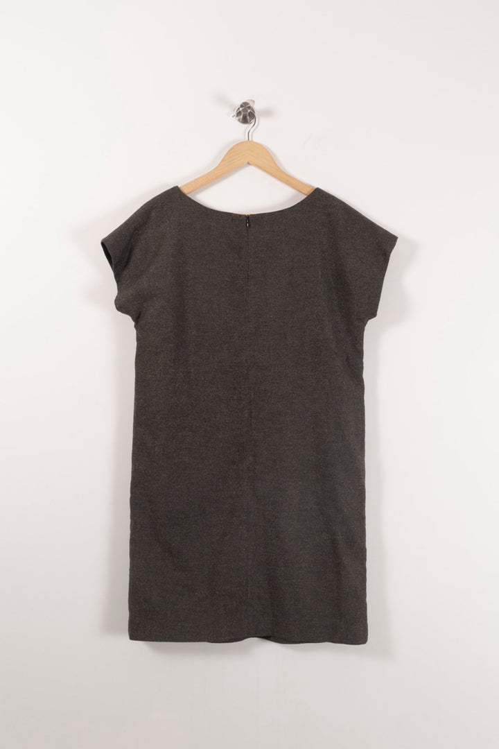 Robe Droite Grise - Taille L/40 de la marque IKKS | PARAD92367 - Vendu par Paradigme - Image 4