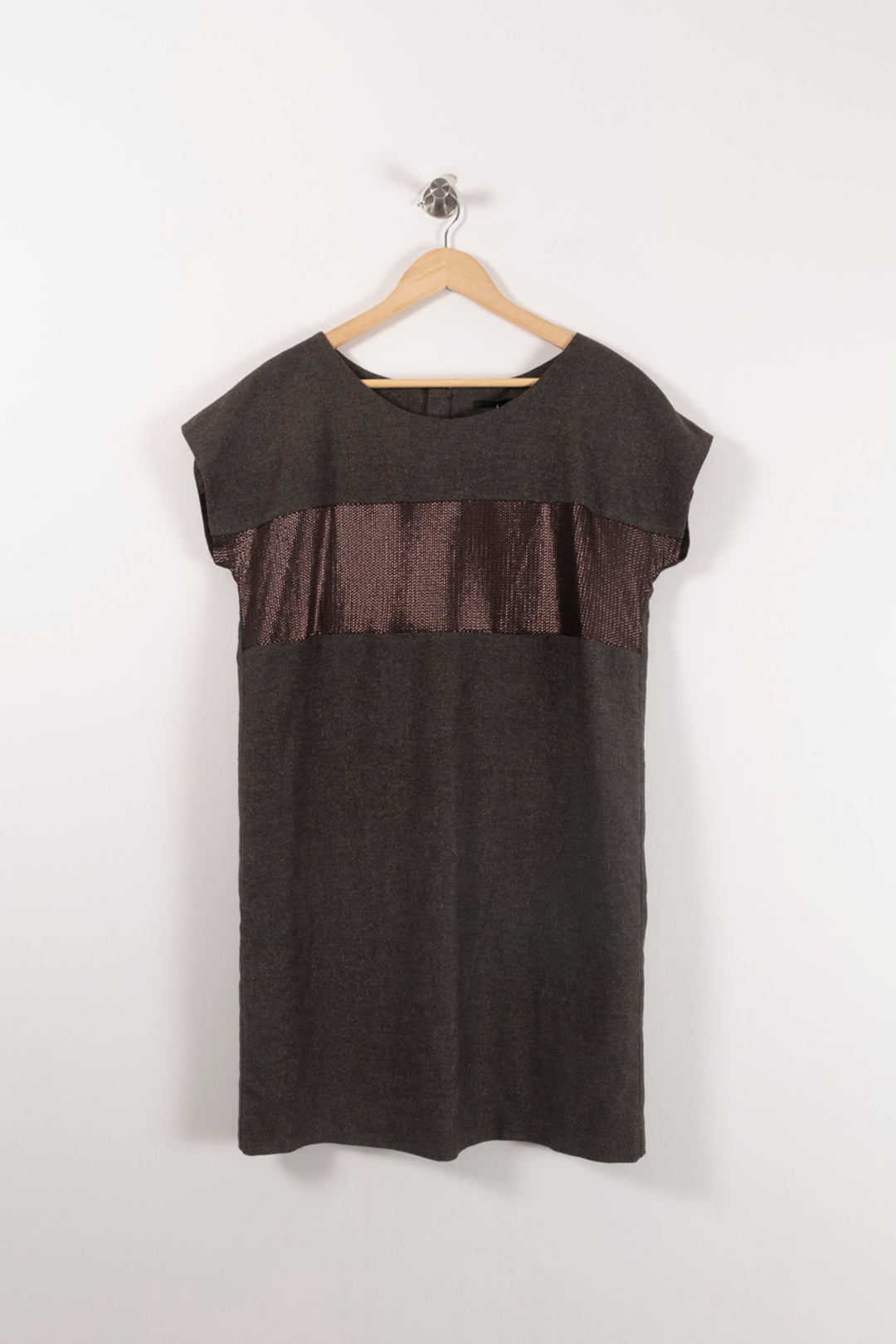 Robe Droite Grise - Taille L/40 de la marque IKKS | PARAD92367 - Vendu par Paradigme - Image 2