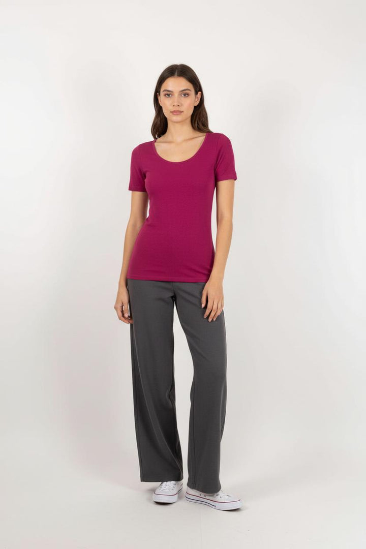 Tee-shirt Violet - Taille M/38 de la marque IKKS | PARAD92369 - Vendu par Paradigme - Image 1