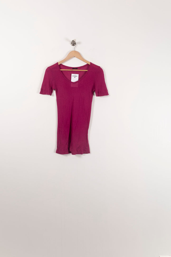 Tee-shirt Violet - Taille M/38 de la marque IKKS | PARAD92369 - Vendu par Paradigme - Image 2