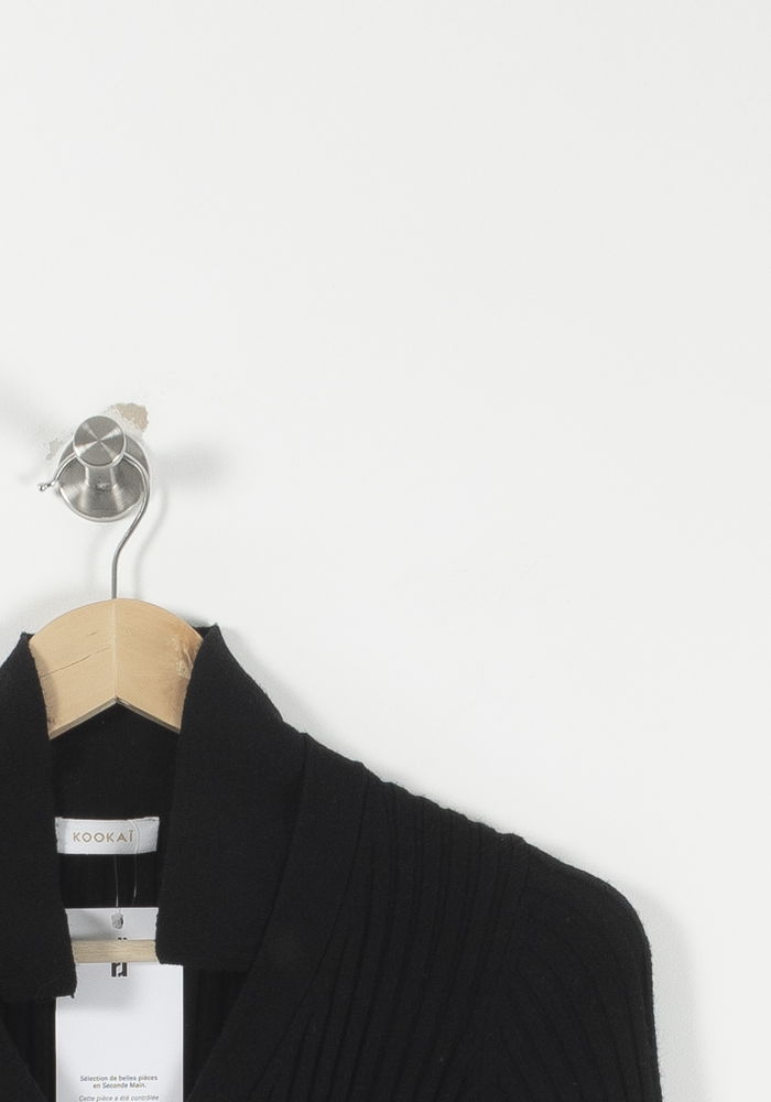 Robe Pull Noire - Taille S/36 de la marque Kookai | PARAD92377 - Vendu par Paradigme - Image 3