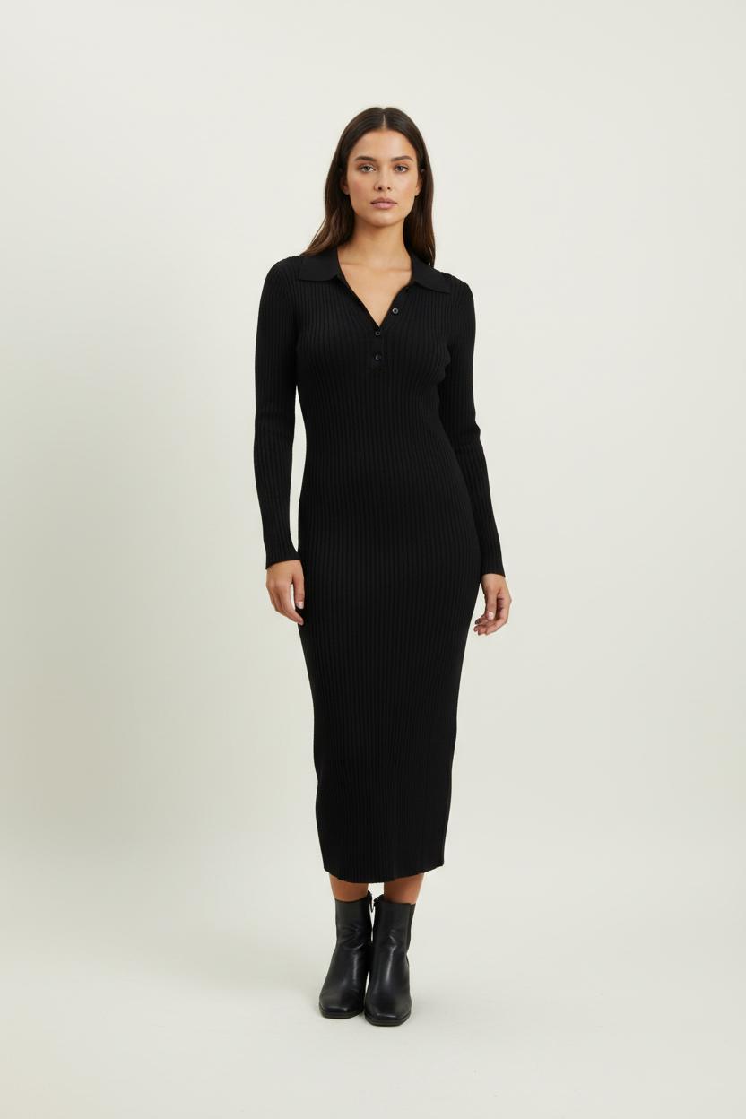 Robe Pull Noire - Taille S/36 de la marque Kookai | PARAD92377 - Vendu par Paradigme - Image 1