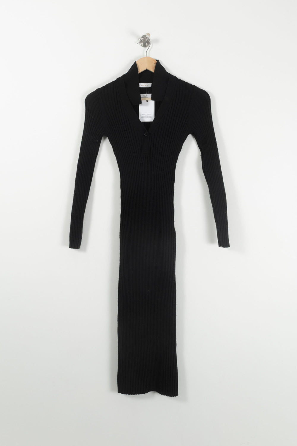 Robe Pull Noire - Taille S/36 de la marque Kookai | PARAD92377 - Vendu par Paradigme - Image 2