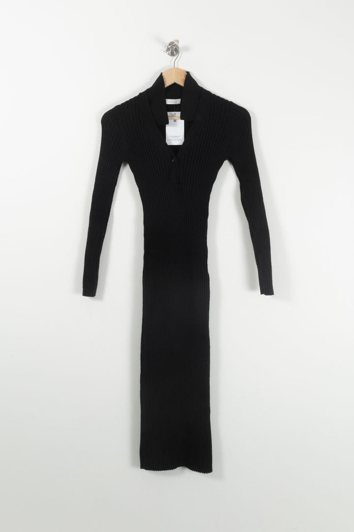 Robe Pull Noire - Taille S/36 de la marque Kookai | PARAD92377 - Vendu par Paradigme - Image 2