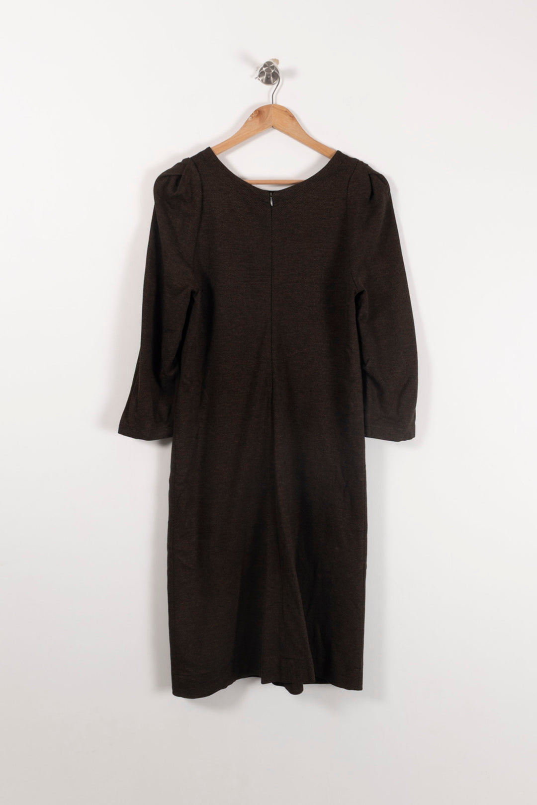 Robe Droite Marron - Taille M/38 de la marque Comptoir des Cotonniers | PARAD92379 - Vendu par Paradigme - Image 4