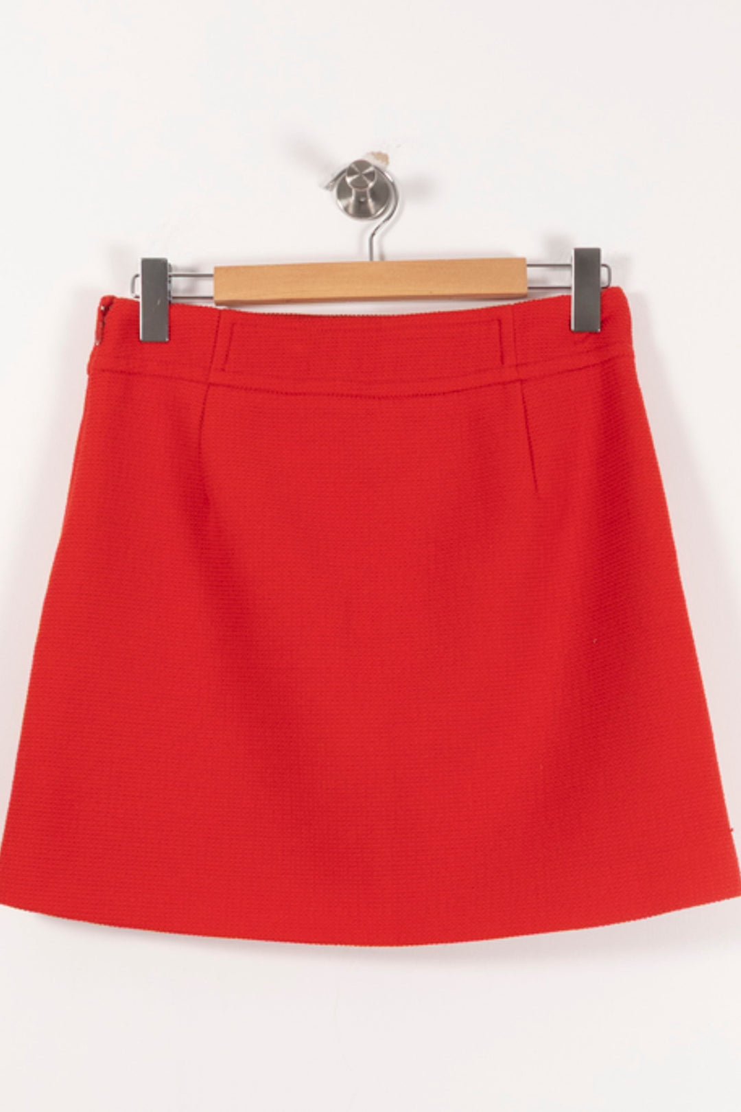 Jupe Trapèze Rouge - Taille L/40 de la marque Claudie Pierlot | PARAD92382 - Vendu par Paradigme - Image 4