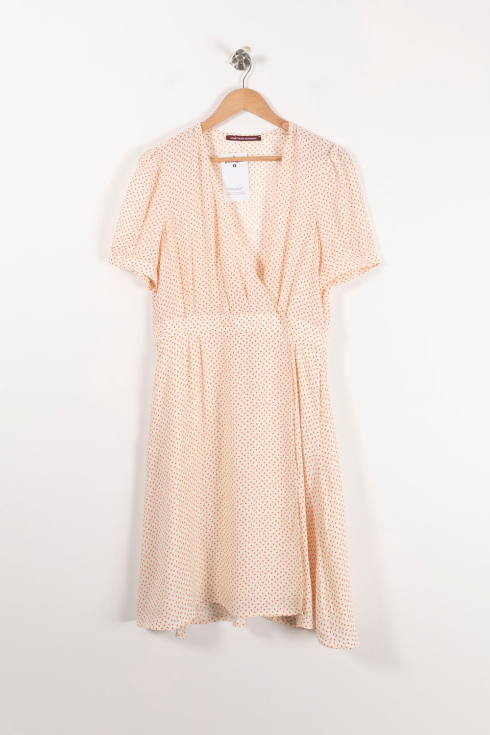 Robe Midi Beige à Pois Rouges - Taille L/40 de la marque Comptoir des Cotonniers | PARAD92383 - Vendu par Paradigme - Image 2