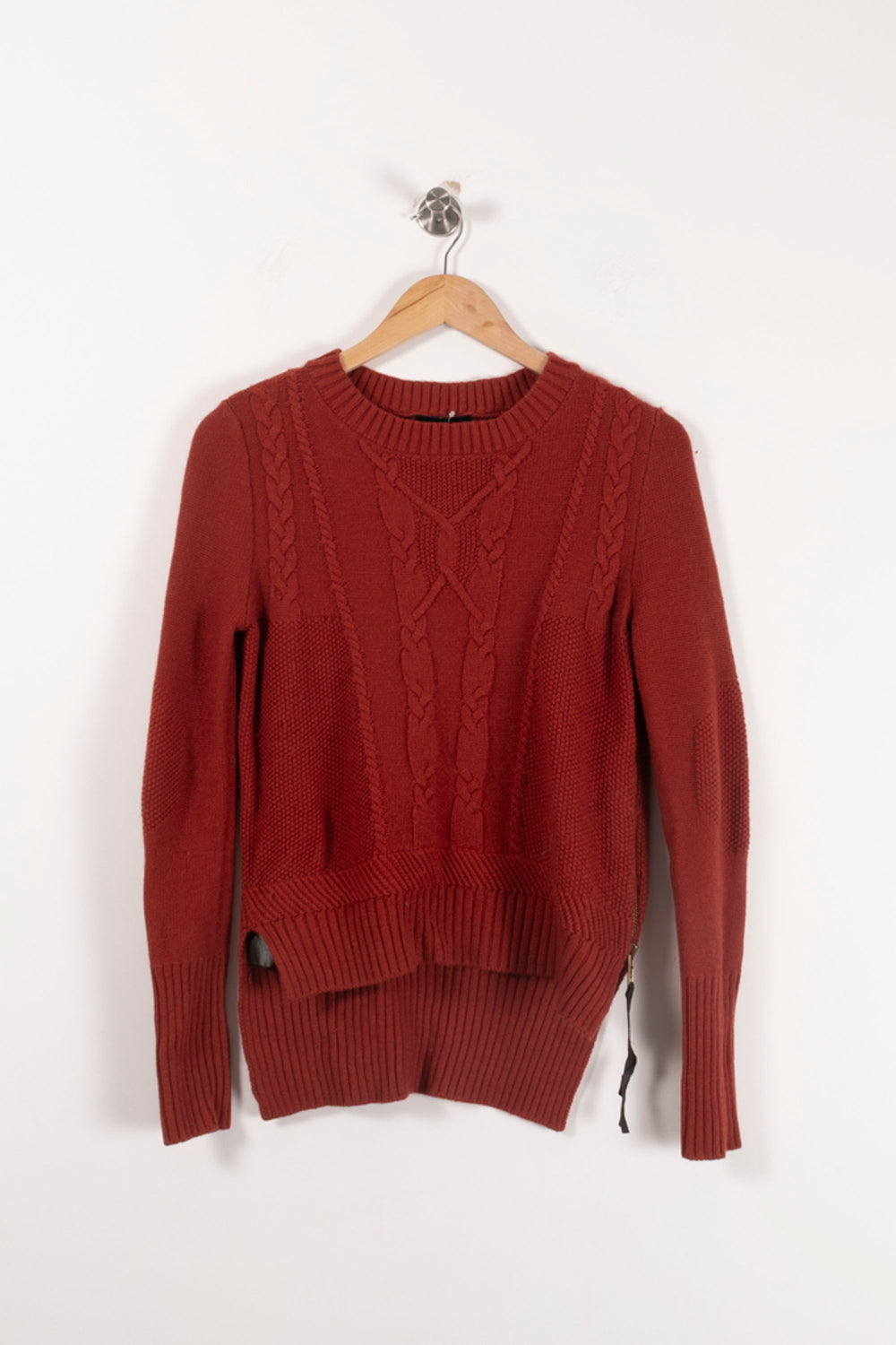 Pull Bordeaux - Taille S/36 de la marque The Kooples | PARAD92388 - Vendu par Paradigme - Image 2