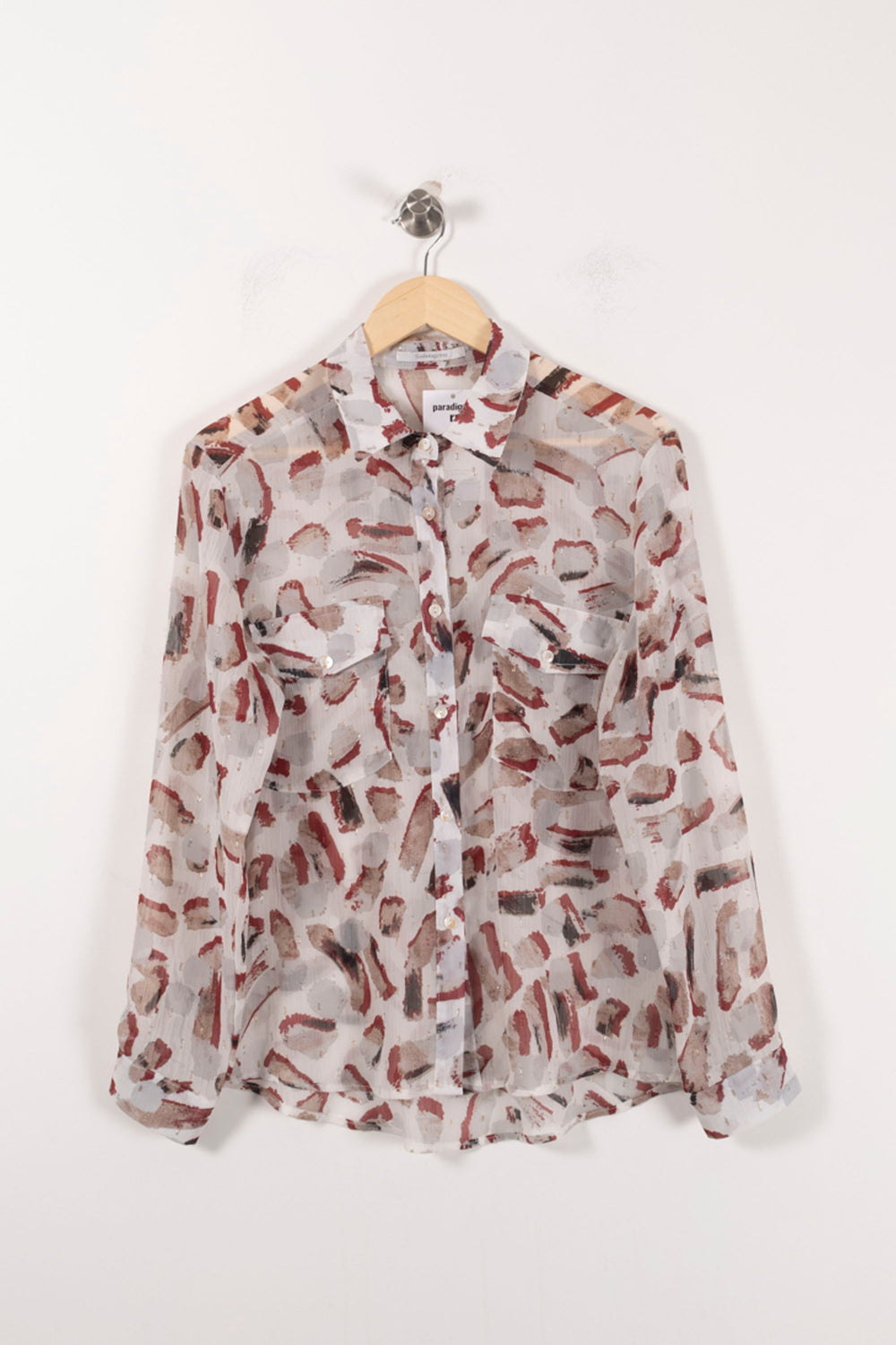 Chemise Blanche et Rouge - Taille S/36 de la marque Sud express | PARAD92401 - Vendu par Paradigme - Image 2