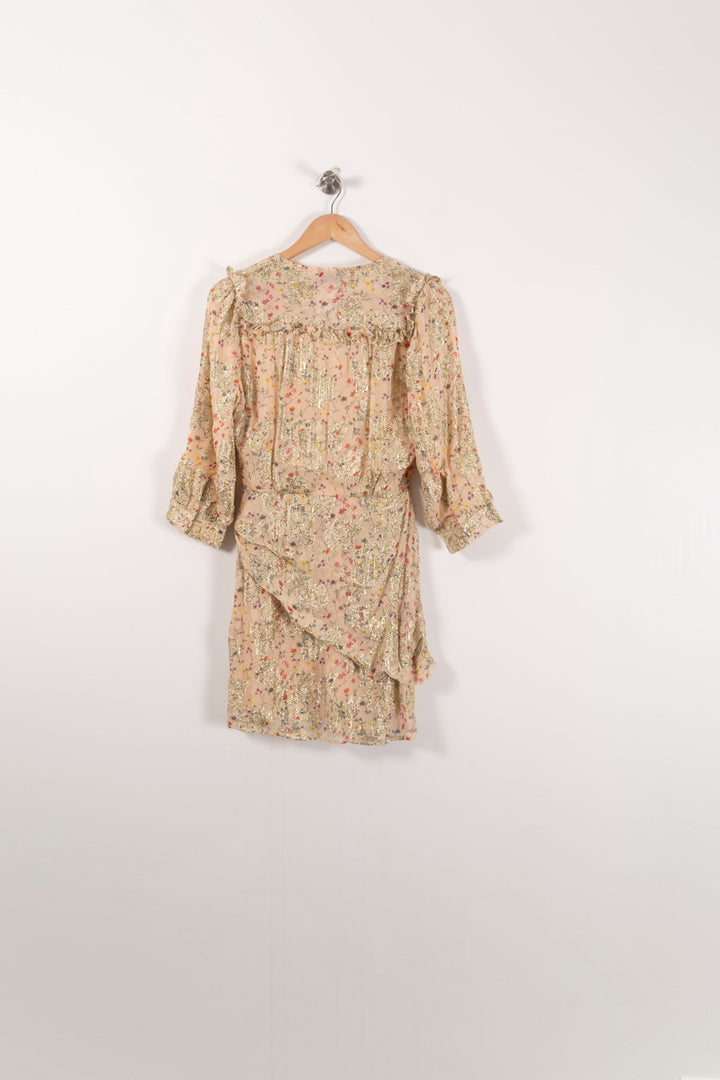Robe Portefeuille Dorée - Taille XS/34 de la marque Bérénice | PARAD92402 - Vendu par Paradigme - Image 4