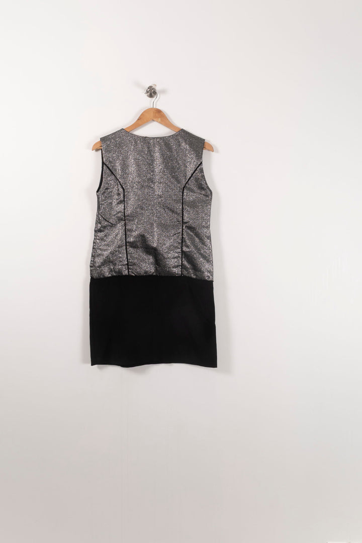 Robe Courte Grise et Noire - Taille M/38 de la marque Suncoo | PARAD92405 - Vendu par Paradigme - Image 4