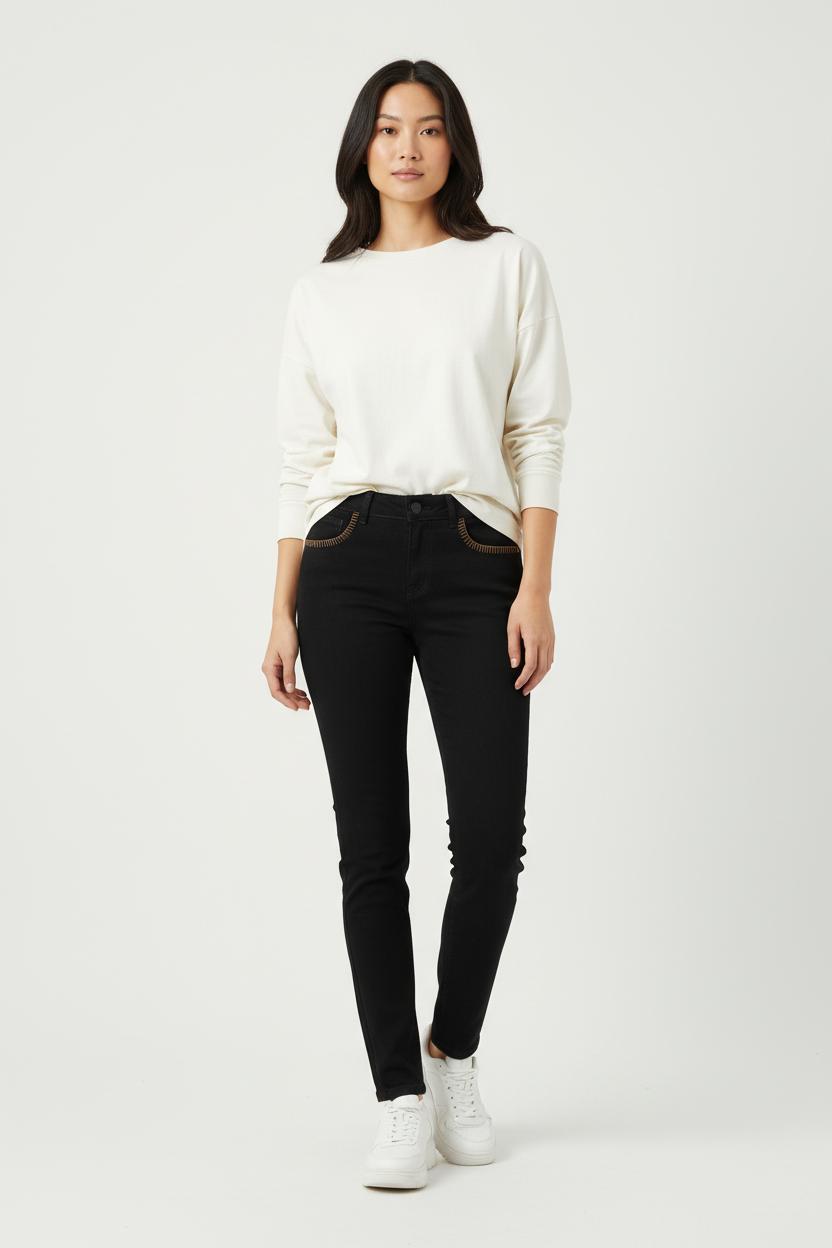 Jean Noir - Taille S/36 de la marque Claudie Pierlot | PARAD92410 - Vendu par Paradigme - Image 1