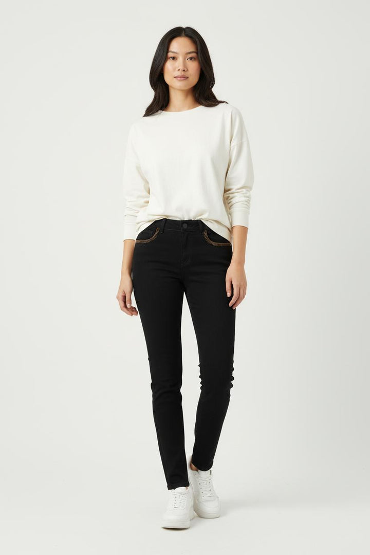 Jean Noir - Taille S/36 de la marque Claudie Pierlot | PARAD92410 - Vendu par Paradigme - Image 1