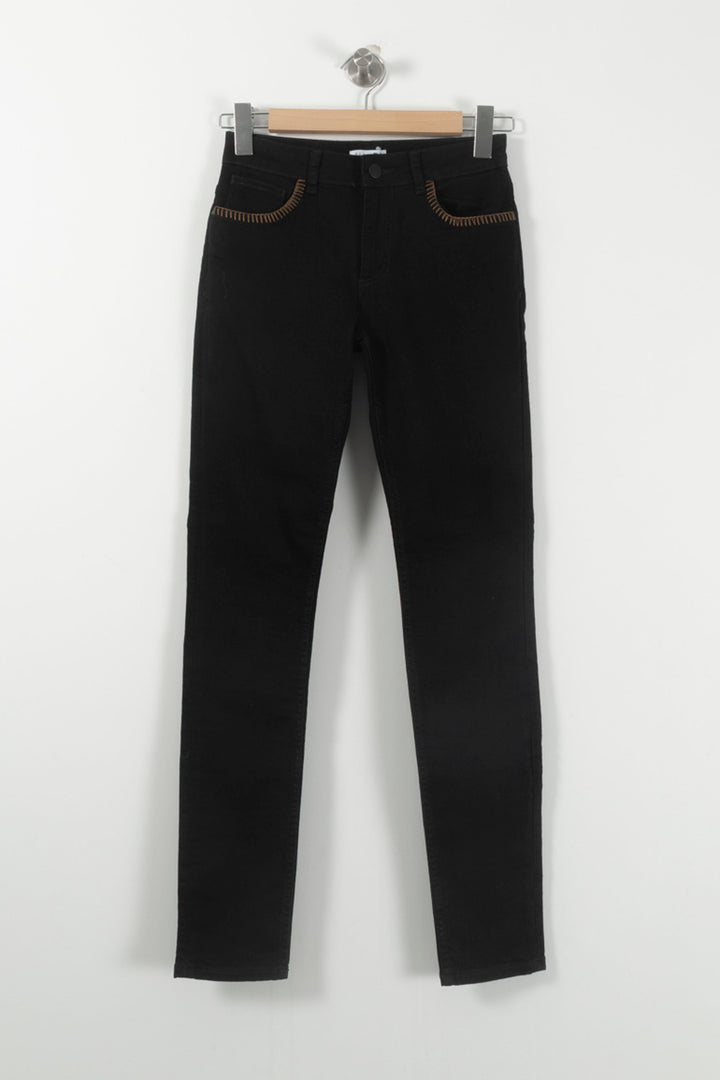 Jean Noir - Taille S/36 de la marque Claudie Pierlot | PARAD92410 - Vendu par Paradigme - Image 2