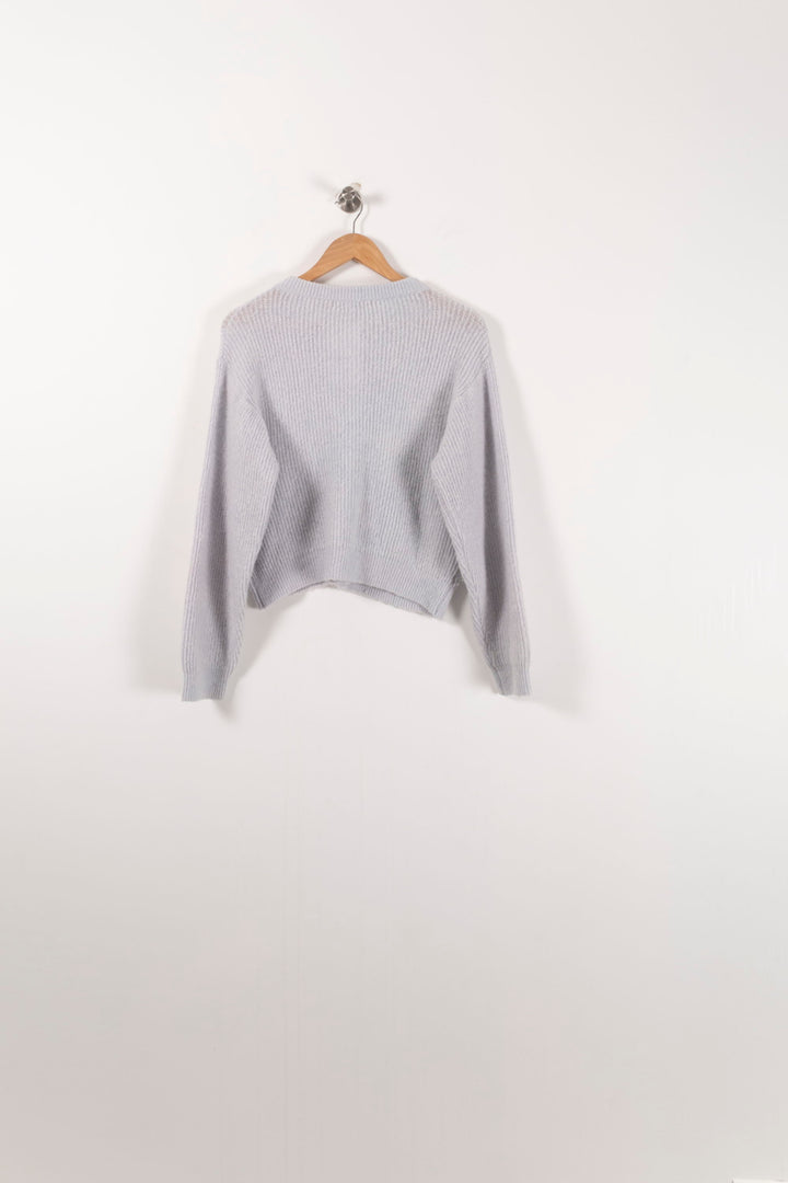 Cardigan Gris - Taille S/36 de la marque La Fée Maraboutée | PARAD92417 - Vendu par Paradigme - Image 4