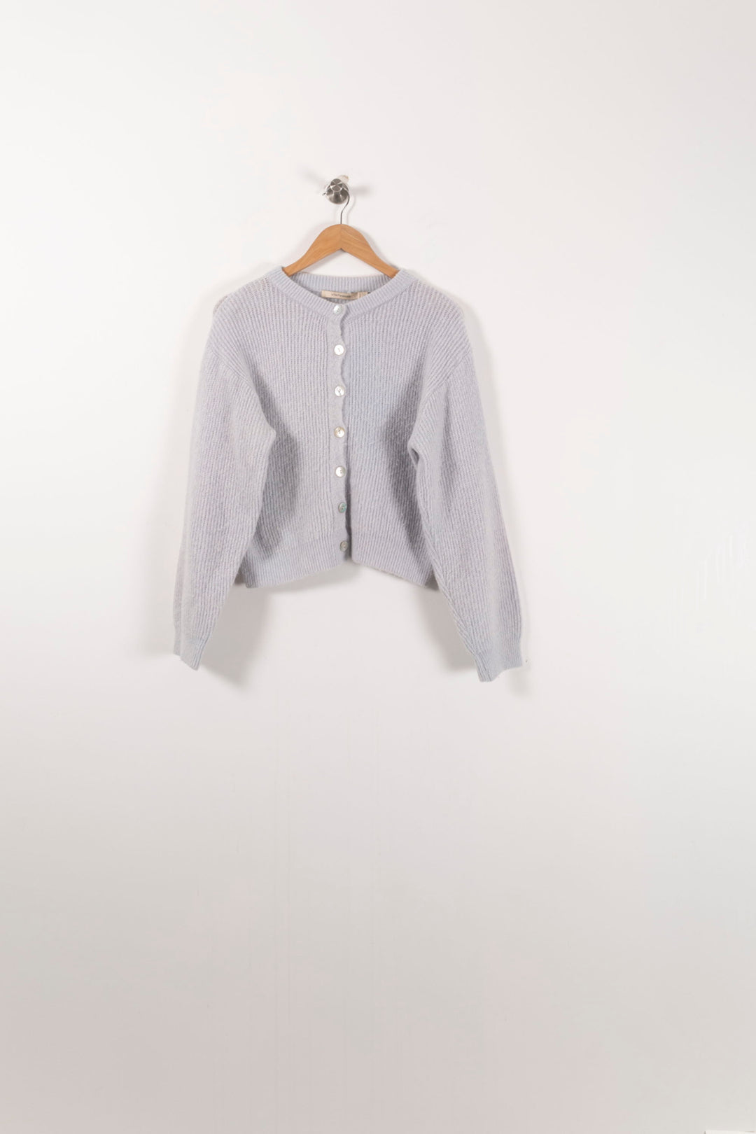Cardigan Gris - Taille S/36 de la marque La Fée Maraboutée | PARAD92417 - Vendu par Paradigme - Image 2