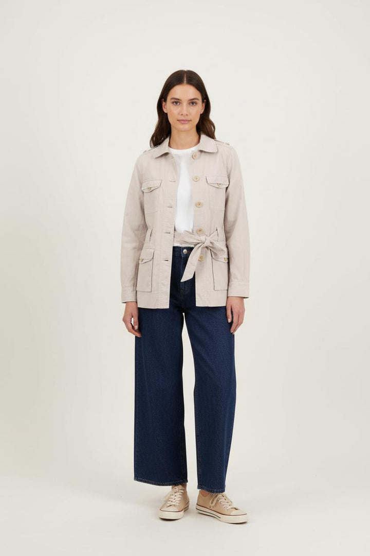 Veste Saharienne Blanche - Taille M/38 de la marque Comptoir des Cotonniers | PARAD92420 - Vendu par Paradigme - Image 1