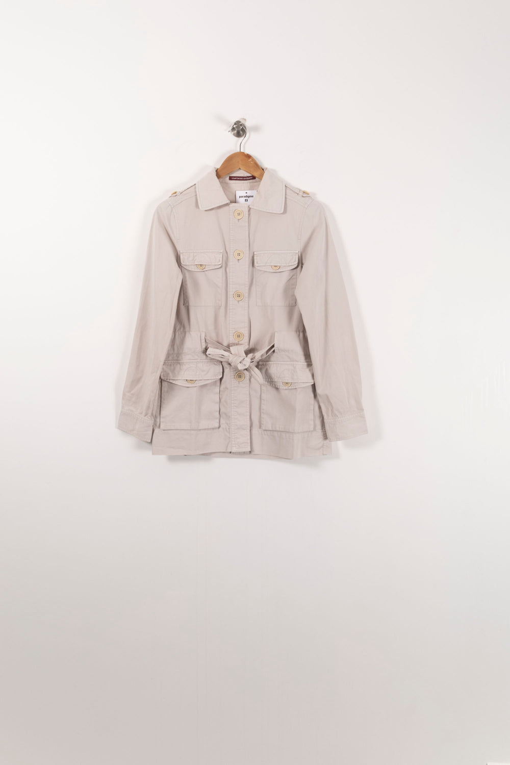 Veste Saharienne Blanche - Taille M/38 de la marque Comptoir des Cotonniers | PARAD92420 - Vendu par Paradigme - Image 2