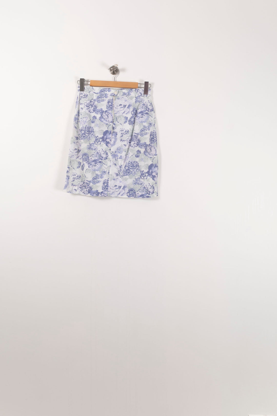 Jupe Fleurie Blanche et Bleue - Taille M/38 de la marque Rouje | PARAD92421 - Vendu par Paradigme - Image 4