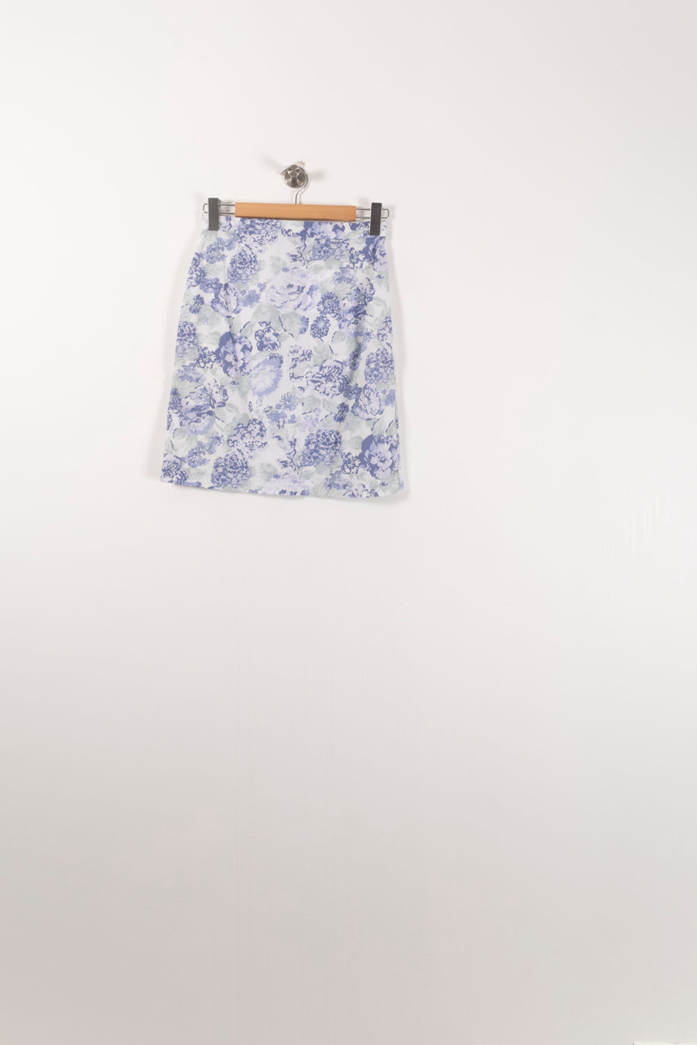 Jupe Fleurie Blanche et Bleue - Taille M/38 de la marque Rouje | PARAD92421 - Vendu par Paradigme - Image 2