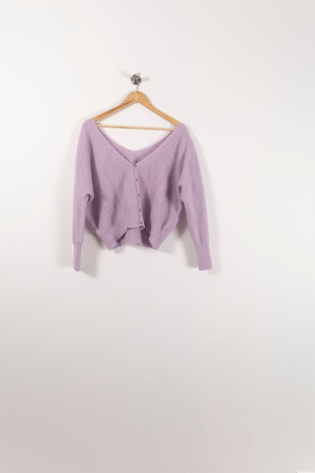 Pull Violet - Taille S/36 de la marque ba&sh | PARAD92423 - Vendu par Paradigme - Image 4