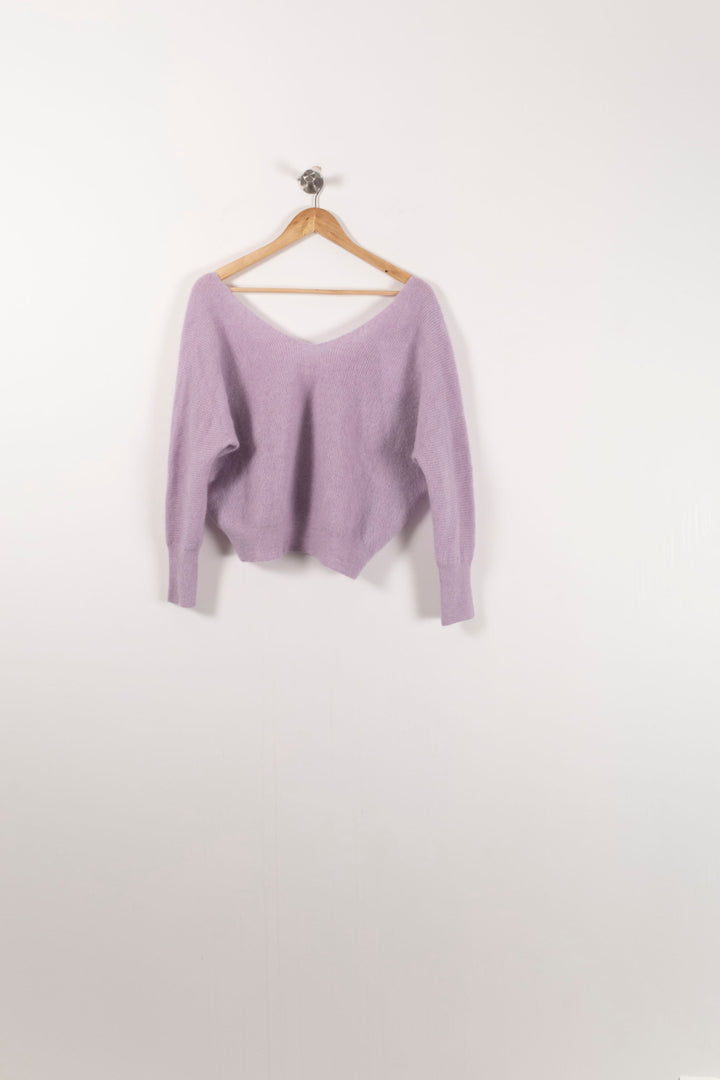 Pull Violet - Taille S/36 de la marque ba&sh | PARAD92423 - Vendu par Paradigme - Image 2