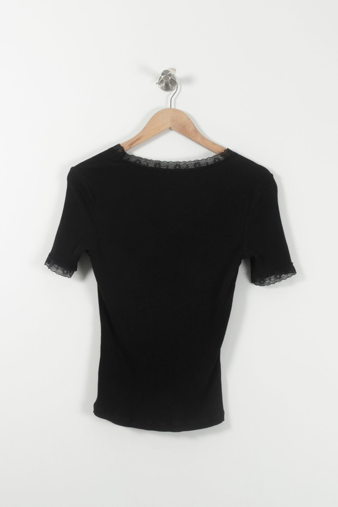 Tee-shirt Noir - Taille S/36 de la marque La Redoute Collections | PARAD92424 - Vendu par Paradigme - Image 4