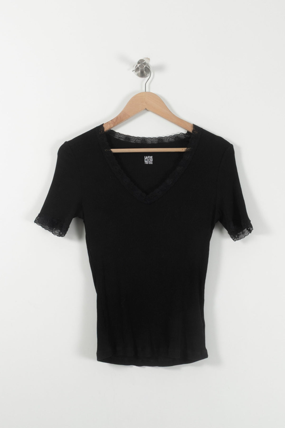 Tee-shirt Noir - Taille S/36 de la marque La Redoute Collections | PARAD92424 - Vendu par Paradigme - Image 2