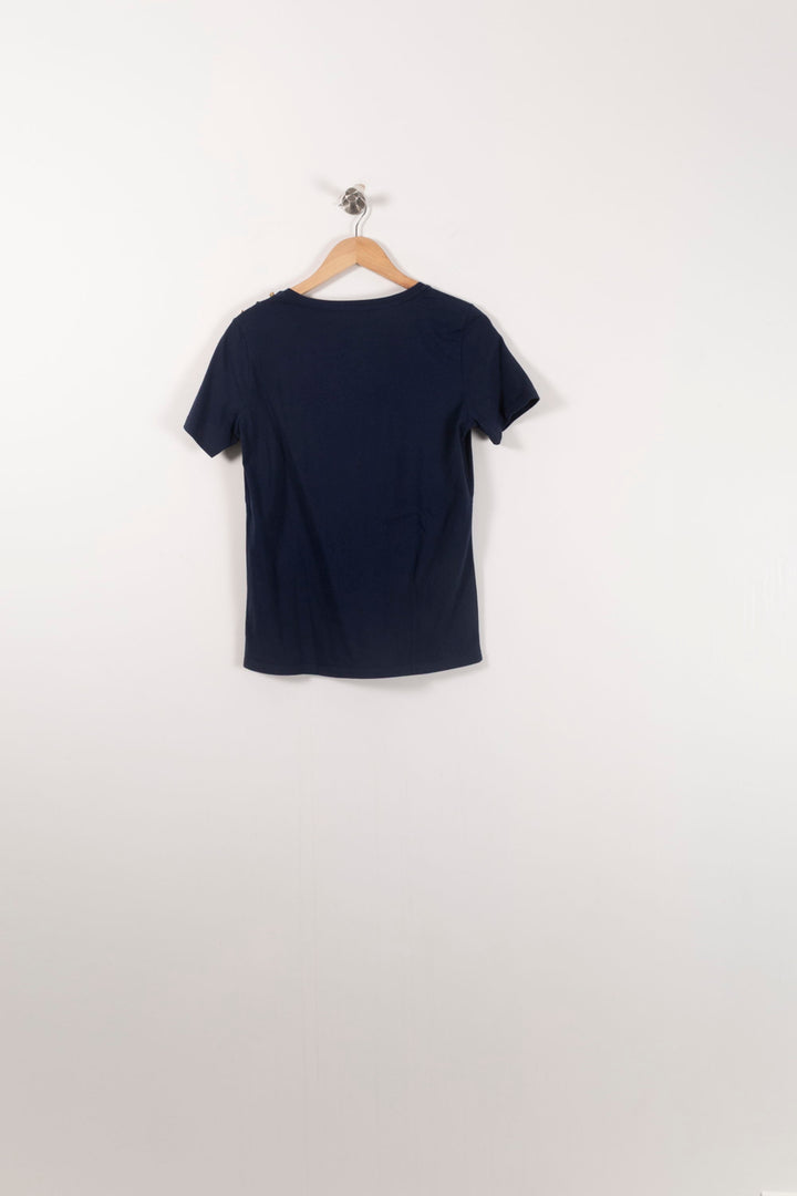 Tee-shirt Bleu - Taille M/38 de la marque Caroll | PARAD92426 - Vendu par Paradigme - Image 4