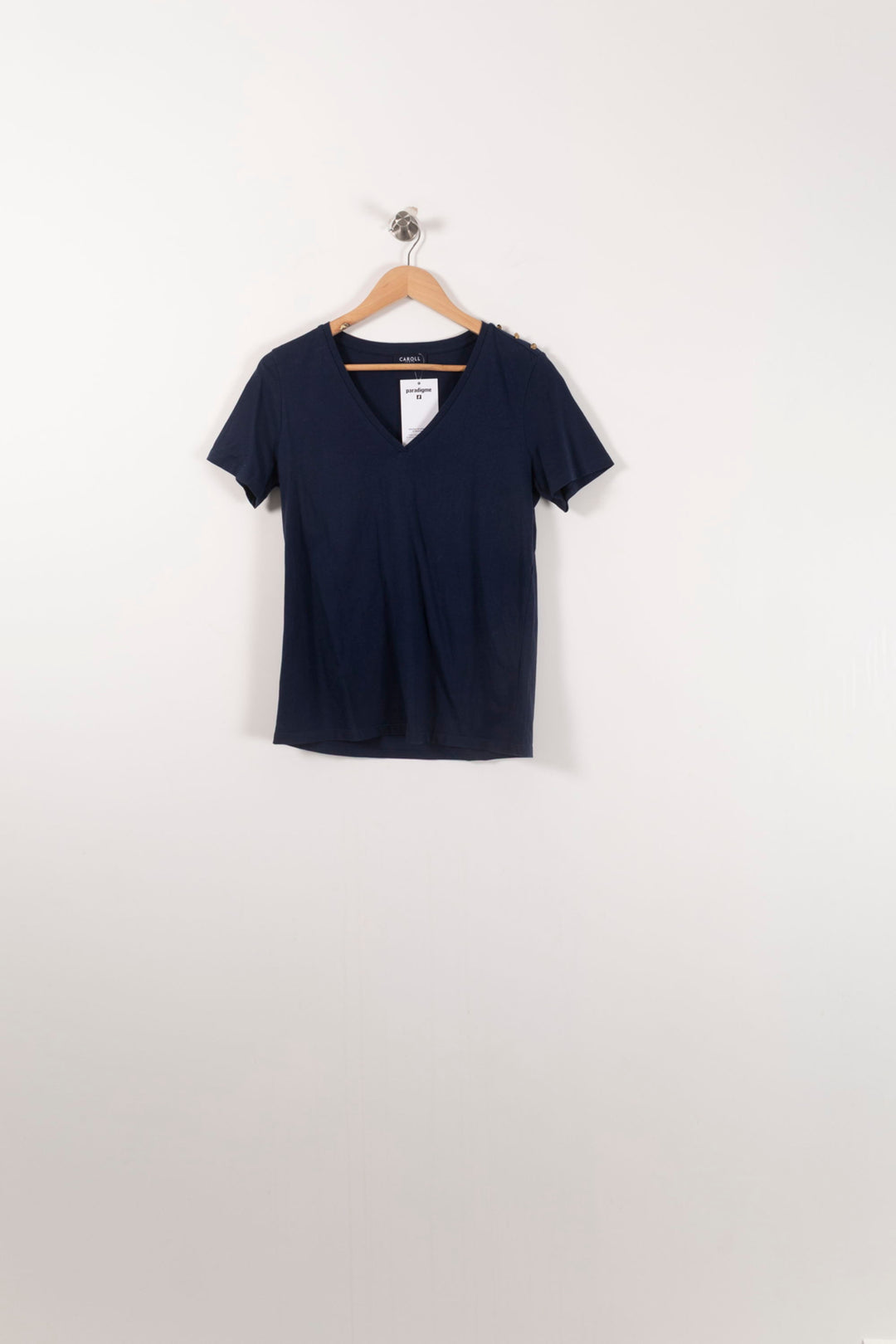 Tee-shirt Bleu - Taille M/38 de la marque Caroll | PARAD92426 - Vendu par Paradigme - Image 2